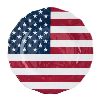 American Flag Dinner Plate 11 inches